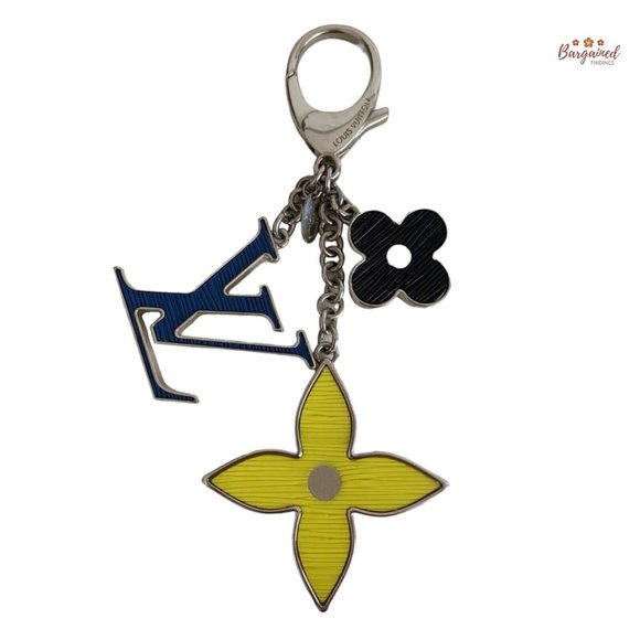 Authentic LOUIS VUITTON Bijossac Fleur De Epi Keyring Bag Charm - M67124 - Picture 12 of 13